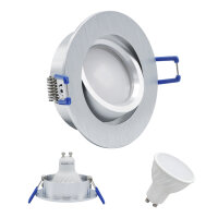 MILI 10er Set Einbauleuchtenn Mili 7W GU10 3000K...