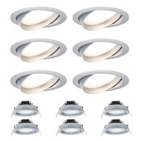 6er Set einbaleuchten schwenkbar 6x 4,5W 380 Lumen 2700K...