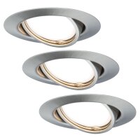 TIP Einbauleuchten Set rund schwenkbar LED...