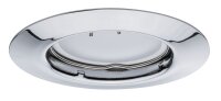Paulmann Einbauleuchten Set rund starr LED 1x4,5W 230V Chrom/Metall
