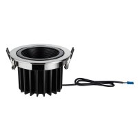 998.76  Paulmann Premium EBL Helia rund schwb LED 2700K 13W 1,4A 115mm Chrom schw m Alu Acryl