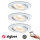 Paulmann SmartHome Zigbee Lens Einbauleuchten Set LED 3x3,5W Tuneable White schwenkbar 230/24V 15W 80mm Weiß m/Alu Zink