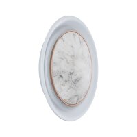 Paulmann Wand Einbauleuchten Set Neordic 1x2,5W 2700K 230V 230V Marmor Weiß matt/Kunststoff