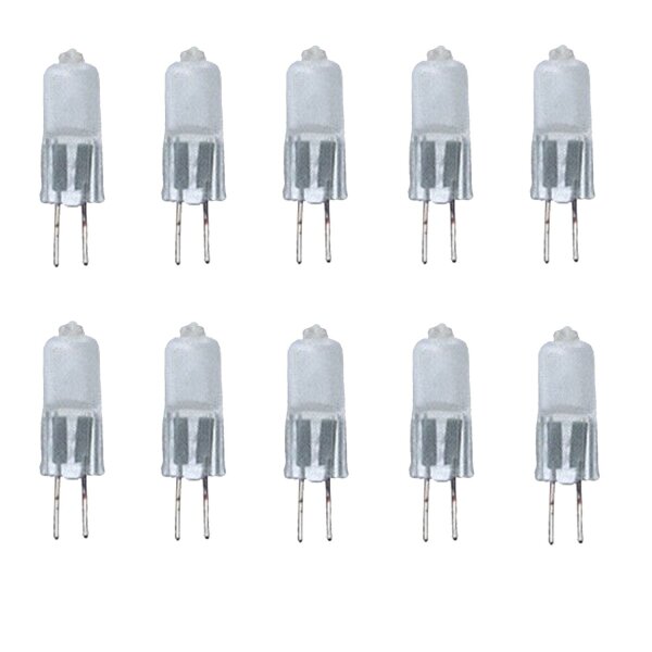 10x  Paulmann 831229 Halogen Stiftsockel mit Axialwendel 20W G4 12V 9mm Satin 831