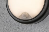 Paulmann Aussenleuchte 230V Wandleuchte Bewegungsmelder IP44 15W 3000K Kunststoff Grau