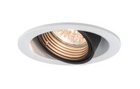 Paulmann Premium Einbauleuchten Daz rund schwenkbar 1x5W LED 230V GU10 Weiß m./Schw. 926.81.1.LED3000K