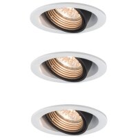 3x  Paulmann Premium Einbauleuchtenn Daz rund dimmbar...
