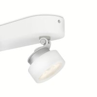 2x 3W Deckenleuchte Phillips myLiving Rimus weiß LED  warm weiß entspricht 2x 34W 1000Lumen