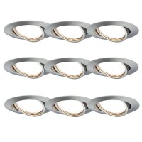 TIP Einbauleuchten 9er Set rund schwenkbar LED...