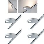 4er Set -  Paulmann URail Spot Uplight Salto 16W Chrom matt 230V Metall