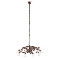 Leuchten Direkt 14491-48 "Mathilda" Pendelleuchte, Rost-Optik, 10xG9 40W, Innenleuchte, IP20