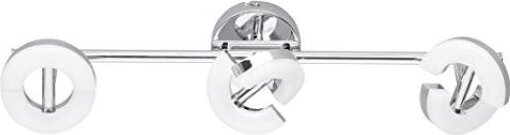 Fischer & Honsel Deckenleuchte Donut 3 flammig Chrom warmweiß LED verstellbar