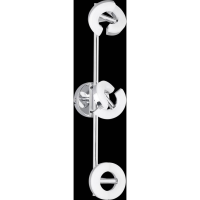 Fischer & Honsel Deckenleuchte Donut 3 flammig Chrom warmweiß LED verstellbar