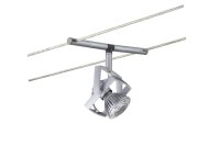 4er Set Paulmann Halogen Seilspot GU5,3 chrom matt inkl....