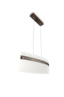 Philips Pendelleuchten Esstischlampe Bronze Glas Satiniert inkl 3x E27 LED Leuchtmittel in warmweiß - ergibt 3x 40W Licht