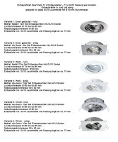 Mili Leuchten Einbaustrahler Alu 12er Pack, aus Aluminium...