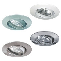 12er Pack Einbaustrahler Aluminium GU4 35mm Leuchtmittel...