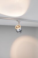 4er Set  Paulmann 969.35 URail Spot Oculus 2x5W Chrom matt 230V Metall dimmbar 2700K entspricht 2x 40W Licht 2x 300 lm