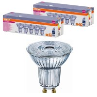 10 x Osram LED PAR16 Glas Reflektor 4,5W = 50W GU10 350...