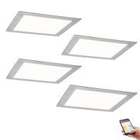 4er Set LED Einbau Panel 13,5W SmartPanel Bluetooth 2700K...