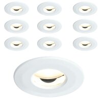 10 x Paulmann Einbauleuchten Einbaustrahler Set Premium...