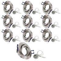 10er Set Einbauleuchtenn Einbaustrahler Einbauspots...