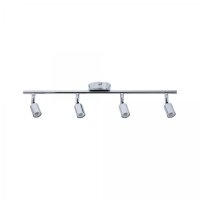 Deckenleuchte Badezimme Badlampe Spot FR Carolina IP44 max. 4x10W GU10 chrom 230V Metall