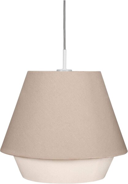 48093 Pauleen Noble Delight Pendelleuchte max20W E27 Grau Stoff
