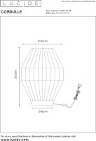 LUCIDE CORDULLE - Tischlampe - 1xE27 - Grau
