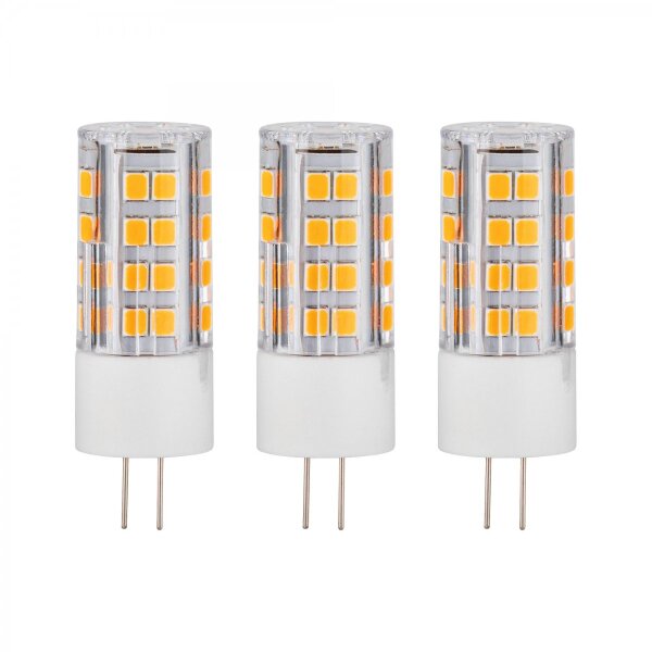 Paulmann 3er Pack LED Stiftsockel 3W G4 300Lumen 2700K Warmweiß klar Kunststoff