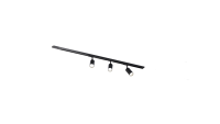 MRail 230V Schienensystem in Schwarz GU10 Spots Komponenten Stangensystem austauschbare LED Leuchtmittel  Schwarz