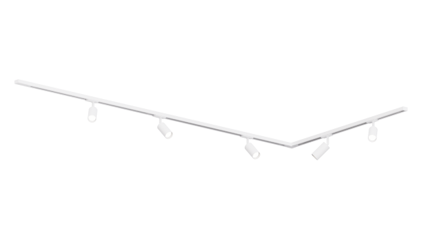 MRail 230V Schienensystem in Weiß GU10 Spots Komponenten Stangensystem austauschbare LED Leuchtmittel  Weiß