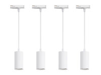 MRail 4x Pendel GU10 Fassung Weiß