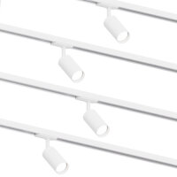 MRail 4x Spot GU10 Fassung Weiß