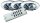 Paulmann Premium Einbauleuchten Set Funk schwenkbar 3x35W 105VA 230/12V GU5,3 51mm Chrom/Alu Zink