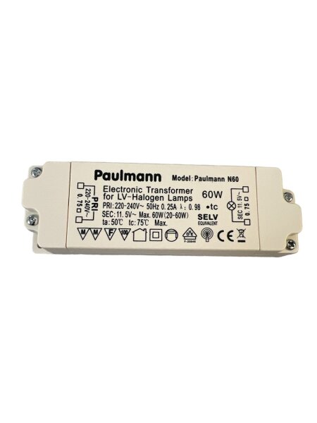 60W elektronischer Trafo 12V Halogen Transformator N60 Driver 50Hz