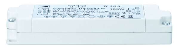 TIP VDE Elektroniktrafo 35-105W 230/12V 105VA Weiß