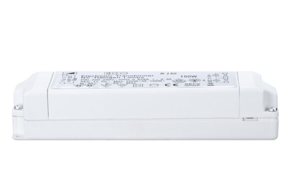 Elektronischer Halogen Transformator min.35VA max.150VA 12V 150W Trafo ECO