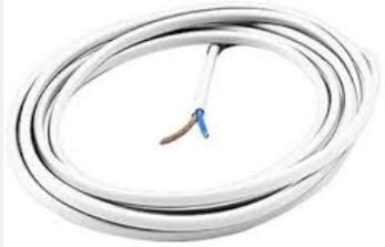 Paulmann Flachkabel HO3VVH2-F 2x0,75 weiß 50m