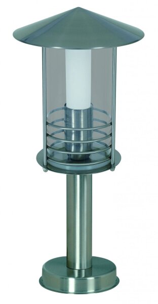 Nice Price Nice Price Aussenleuchte Kegel Pollerleuchte 410mm IP44 1x11W E27 Edelstahl 230V Metall