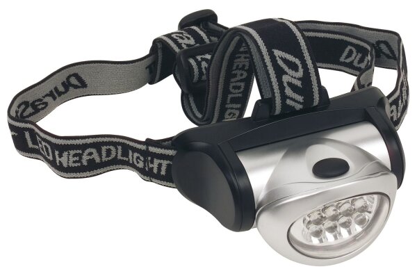 TIP Smart Head LED Kopf-Taschenleuchte 8xLED Silber/Schwarz Kunststoff