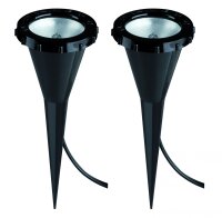 Paulmann Profi Plantdart Pflanzenleuchte Set 2x10W G4 Schwarz 230/12V Kunststoff