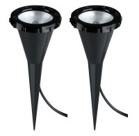 Paulmann Profi Plantdart Pflanzenleuchte Set 2x10W G4 Schwarz 230/12V Kunststoff