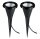 Paulmann Profi Plantdart Pflanzenleuchte Set 2x10W G4 Schwarz 230/12V Kunststoff